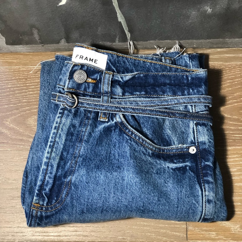 Frame High-Rise Wide Leg Jeans size 26